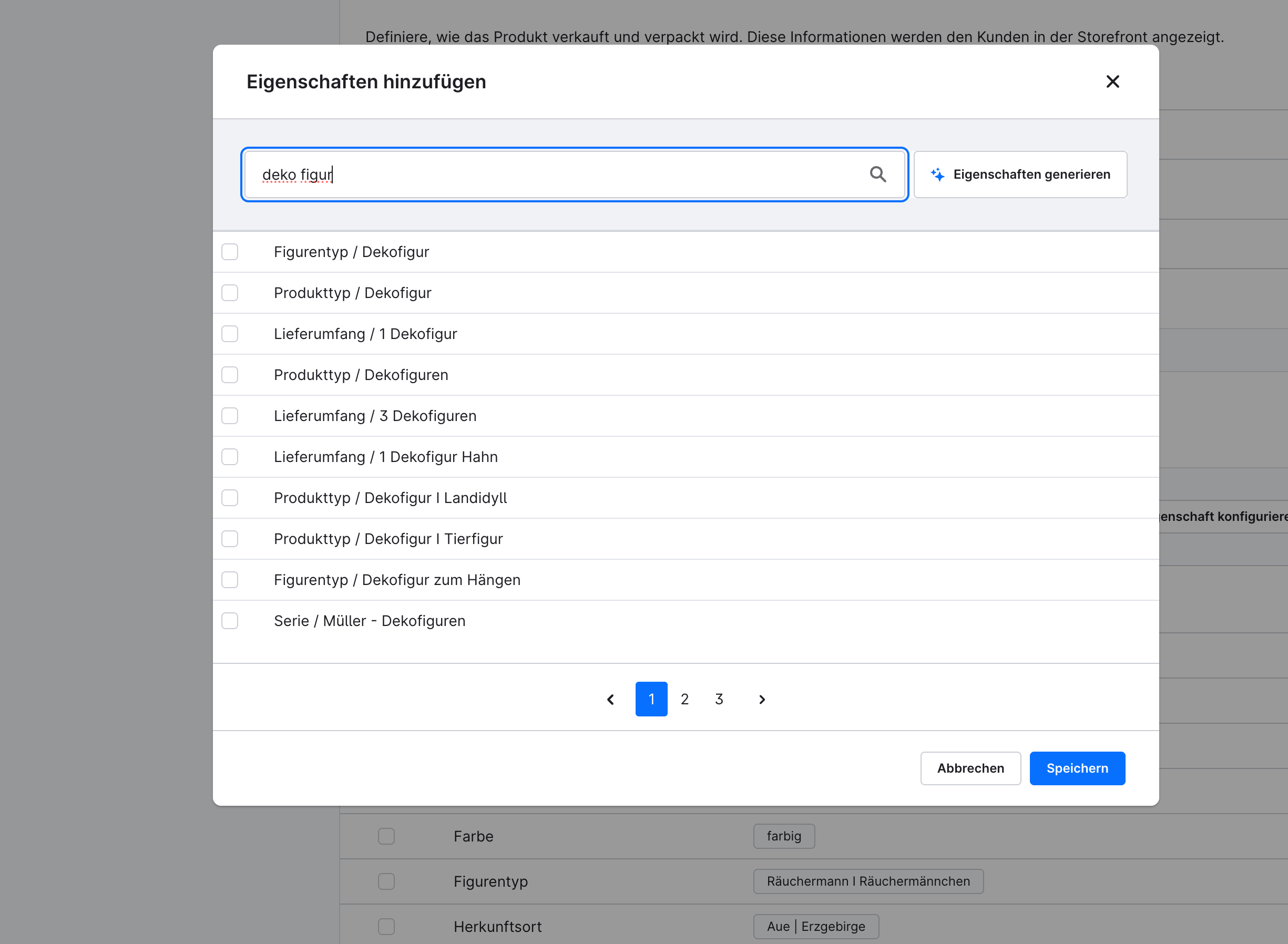 With plugin: search for deko figur with 3 result pages